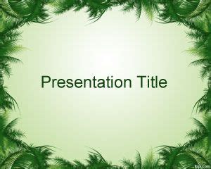 Green Tree PowerPoint Template