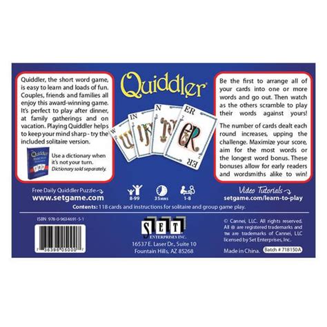 Quiddler - Tabletop Haven