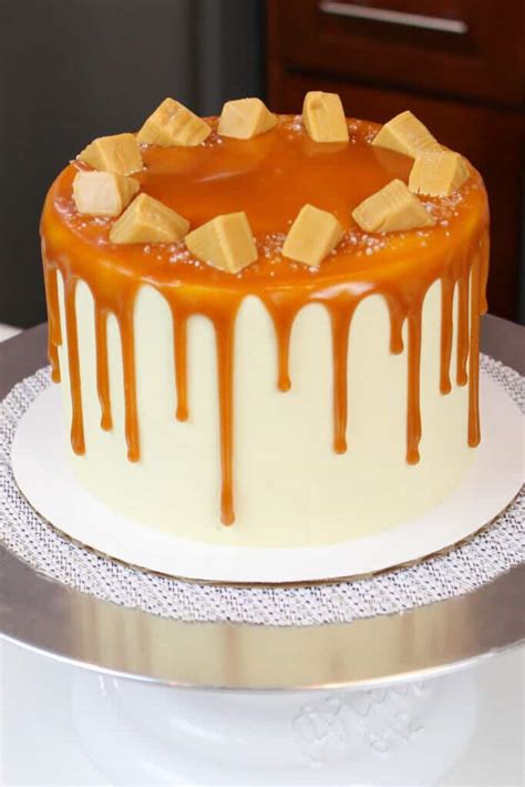 Salted Caramel Layer Cake - Delicious from Scratch Recipe