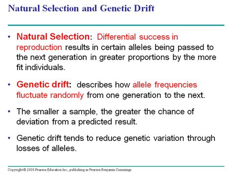 Natural Selection and Genetic Drift