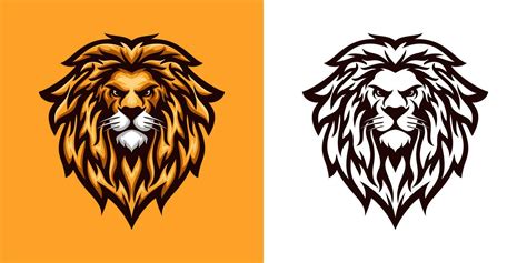 lion head logo 5145111 Vector Art at Vecteezy