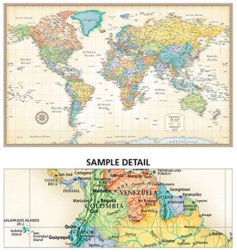 Rand McNally Classic Edition World Wall Map – Laminated Rolled | Pricepulse