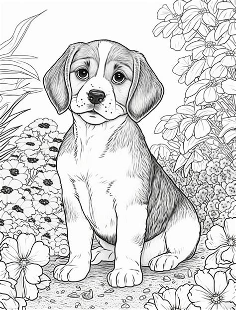 Puppy Coloring Book Pages for Boys & Girls Printable Coloring Pages 5 Designs of Cute Dogs - Etsy