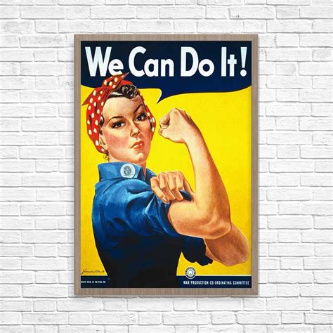 We Can Do It Poster, We Can Print, We Can Do It Art, Rosie the Riveter ...