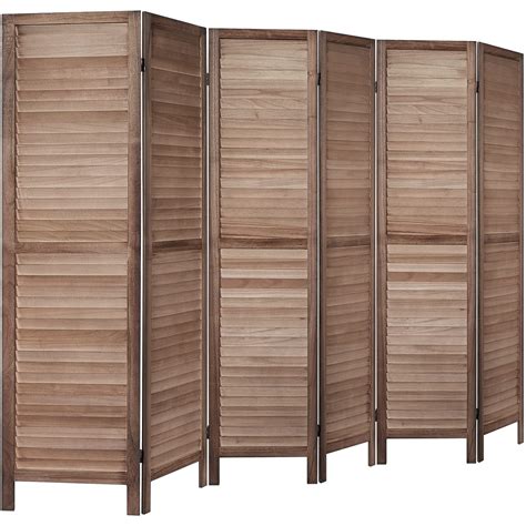 Buy RHF 6 Panel Room Divider Room Dividers and Folding Privacy Screens, Wood Privacy Screen Room ...