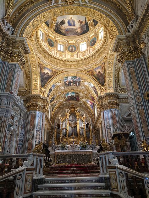 The inside of the Abbey of Monte Cassino probably the most beautiful ...