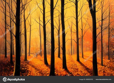 Woods Autumn Beautiful Fall Colors Stock Photo by ©ecrafts 609525752