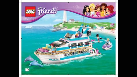 LEGO Friends 41015 - Dolphin Cruiser Building Instructions - YouTube