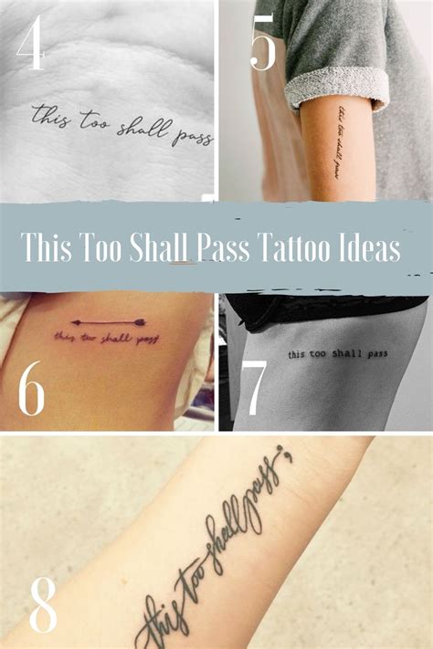 This Too Shall Pass Tattoo Ideas & Meaning - Tattoo Glee