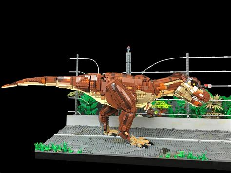 Lego Jurassic Park T-Rex Breakout MOC | This is my gigantic … | Flickr