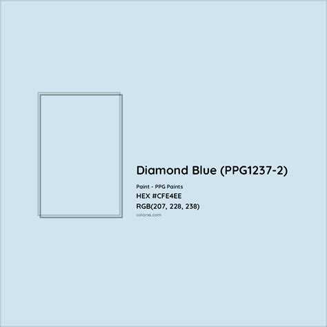 PPG Paints Diamond Blue (PPG1237-2) Paint color codes, similar paints and colors - colorxs.com