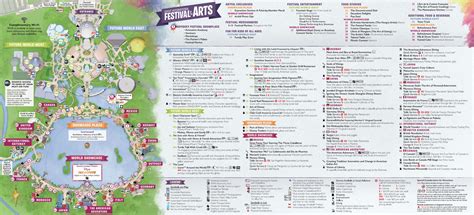 Epcot International Festival of the Arts Map 2018