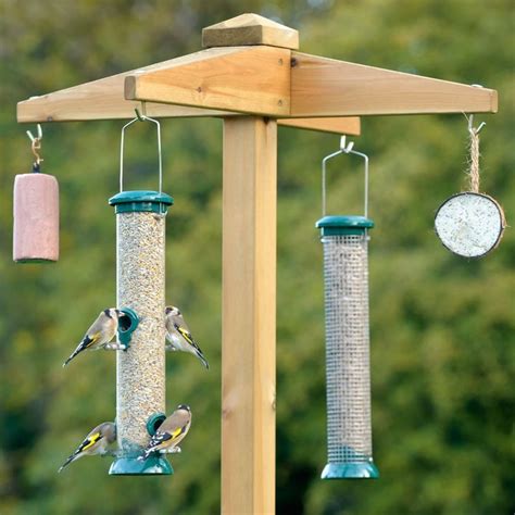4x4 bird feeder pole | Wooden bird feeders, Bird feeder poles, Hanging bird feeders