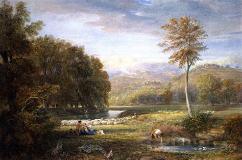 Pastoral Scene in Herefordshire Painting | David Cox Oil Paintings