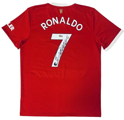 Cristiano Ronaldo Signed Manchester United Home Jersey (Beckett ...