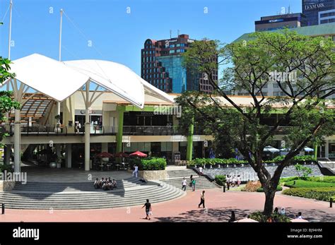 Ayala Shopping Mall Cebu City, looking across terraces towards business ...