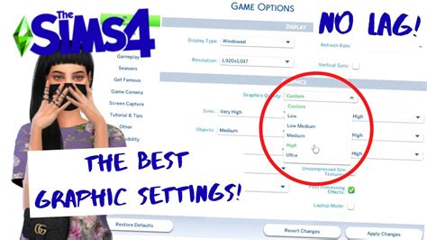 The BEST Graphic Settings For NO LAG! | The Sims 4 - YouTube