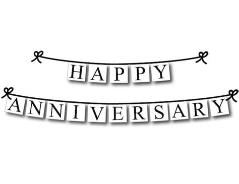 Happy Anniversary Banner Printable Happy Anniversary Banner Printable ...