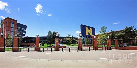 Michigan Stadium Entrance University of Michigan 6198 Photograph by ...