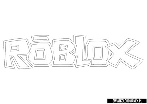 Kolorowanka Logo Roblox