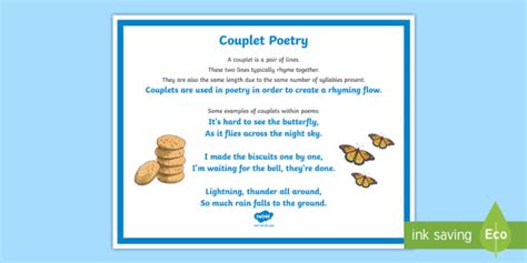 What is a Rhyming Couplet? - Answered - Twinkl teaching Wiki