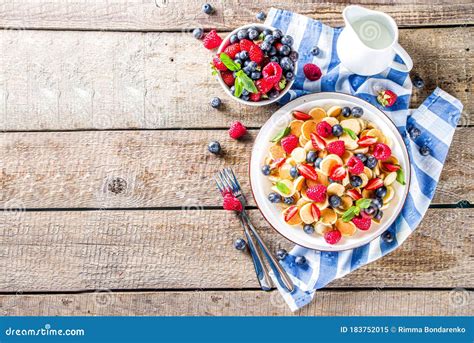 Breakfast Cereal Pancakes stock image. Image of coronavirus - 183752015