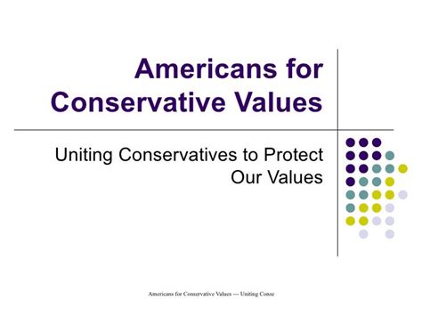 Americans For Conservative Values