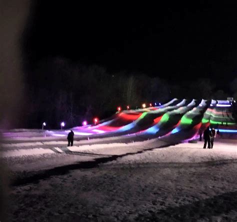 I went tubing at Powder Ridge yesterday; the lights look beautiful. : r/pics