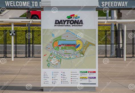 Panoramic View of Daytona International Speedway Map 1 Editorial Stock ...