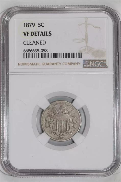 1879 SHIELD NICKEL NGC VF DETAILS | eBay