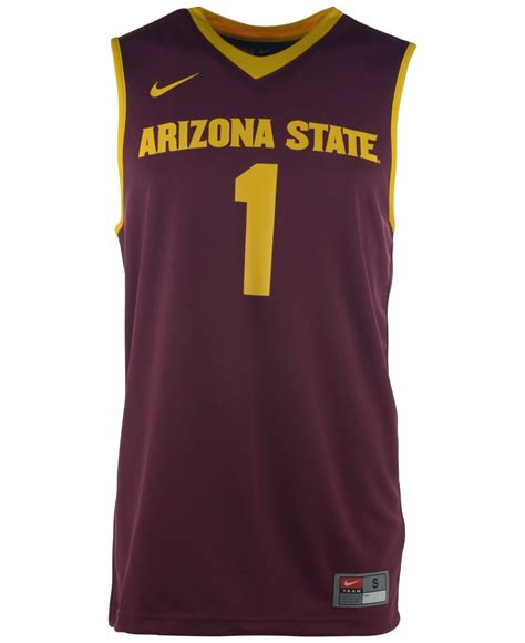 Nike Men's Arizona State Sun Devils Replica Basketball Jersey in Purple ...