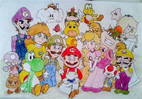 The Mario Gang by Fanny-CM on DeviantArt