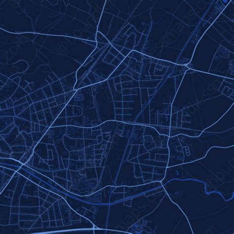 Baden - Dark Blue Vector Map | Boundless Maps