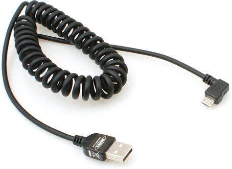 System-S Micro USB 2.0 Spiral Kabel 90 Grad Links: Amazon.de: Elektronik