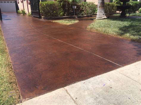 Concrete Driveway Staining in Tustin CA - Fuller Concrete Staining