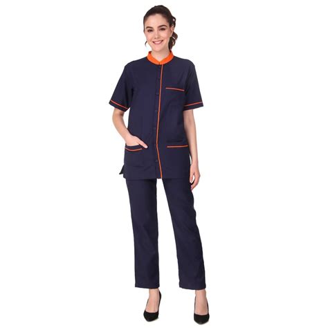 Navy Blue Shirt and Elastic Pant Hospital Housekeeping Uniform, For Hospitality Staff at Rs 750 ...