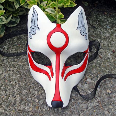 Japanese Wolf Mask | Kitsune mask, Leather mask, Kitsune