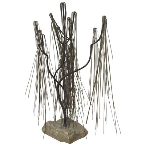 Abstract Willow Tree Welded Metal Sculpture For Sale at 1stDibs