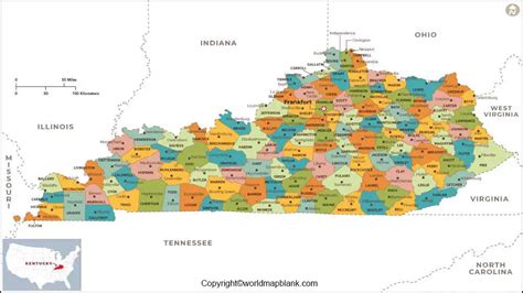 Cities Map Of Kentucky