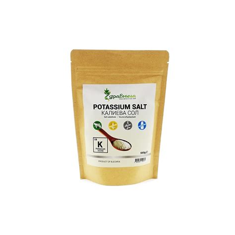 Potassium salt, table salt substitute, Zdravnitza, 500 g