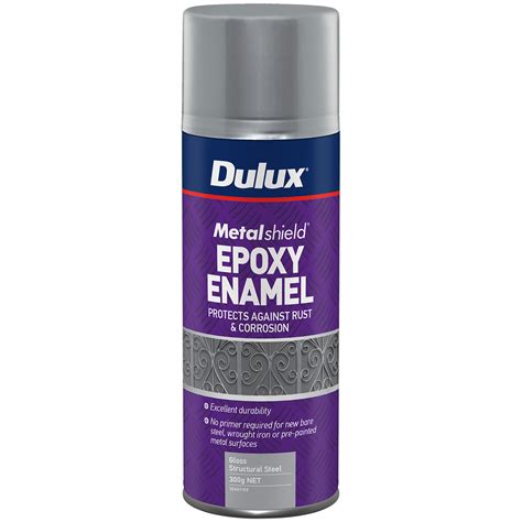 Dulux 300g Metalshield Epoxy Enamel Gloss Spray Paint Structural Steel - Bunnings Australia