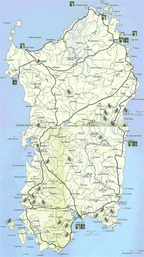 Tourist Map Sardinia - MapSof.net