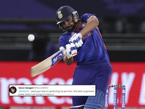 Fan tweets to Rohit Sharma seeking tips to improve pull shot; Hitman ...