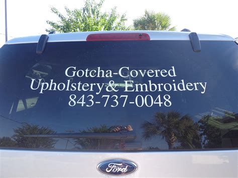 We Gotcha-Covered Upholstery & Embroidery