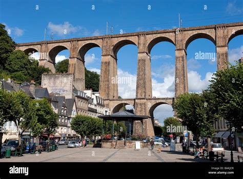 France, Finistere, Morlaix, viaduct Stock Photo - Alamy