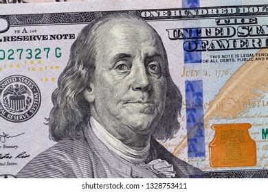 Close 100 Dollar Bill Benjamin Franklin Stock Photo 1917841199 | Shutterstock