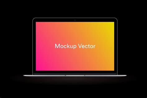 New realistic mockup Laptop vector illustration 7804808 Vector Art at ...