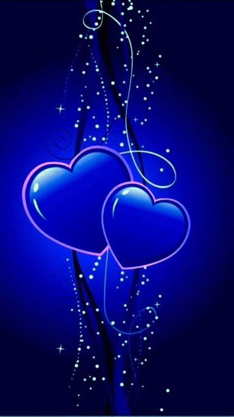 Love Blue Heart Wallpaper - Wallpaper Sun