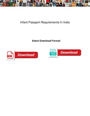 Fillable Online Infant Passport Requirements In India. Infant Passport Requirements In India ...