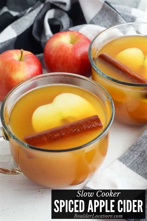 Spiced Apple Cider - an Easy Slow Cooker recipe - Boulder Locavore